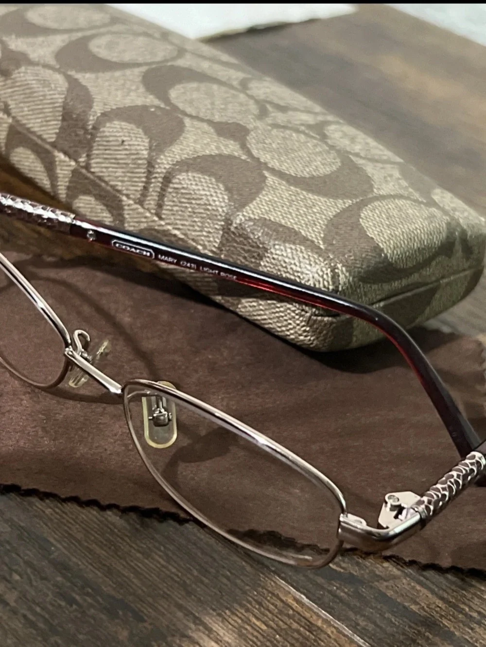 Beautiful Coach Mary Light Rose 243 -51{}61 With Case
